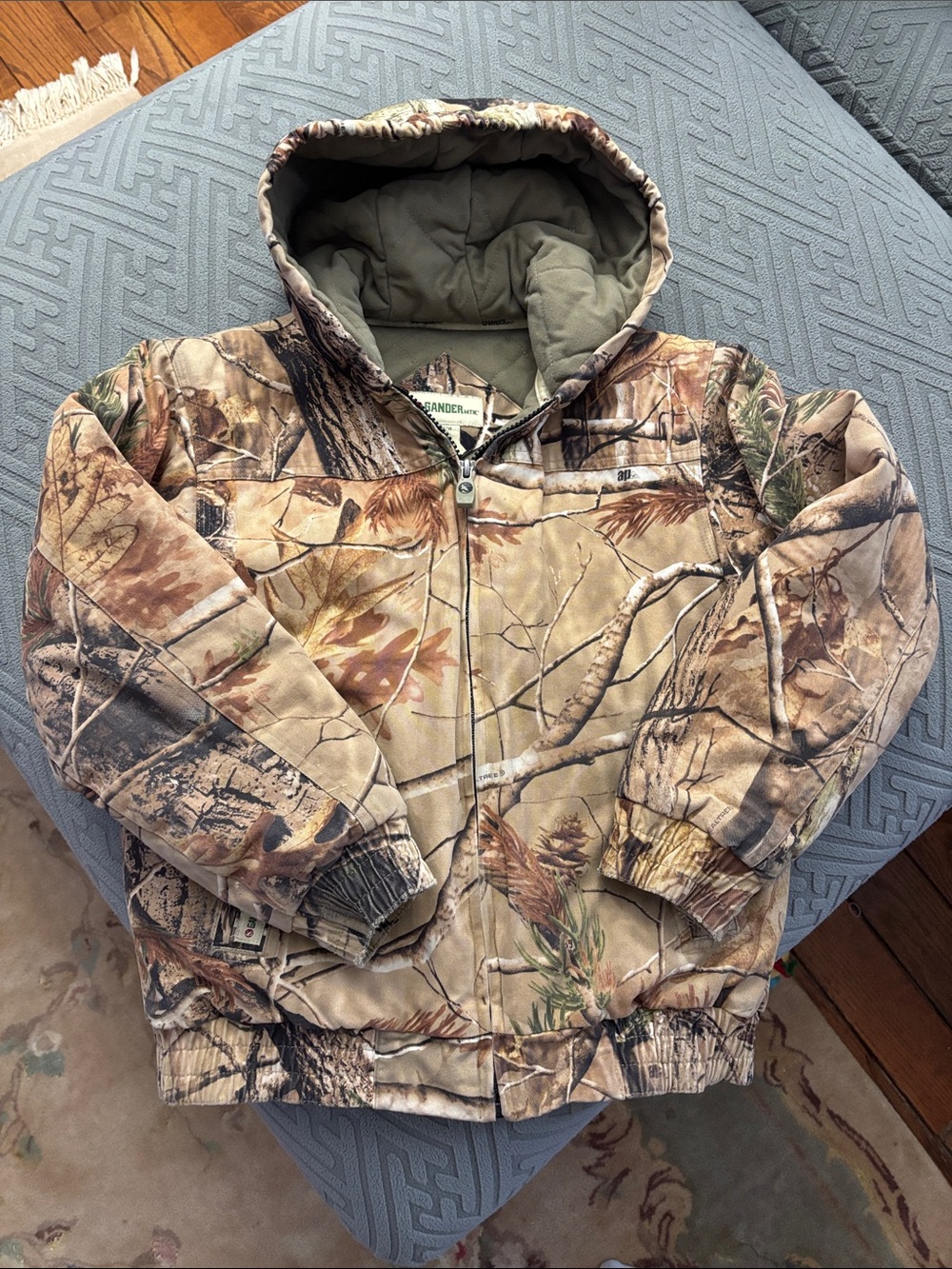 Gander Mountain Realtree Camo Hooded Jacket in Brown and Green